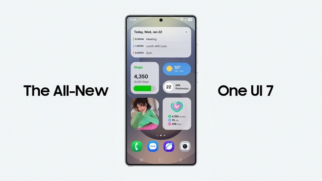 Samsung One UI 7. Bron: Samsung