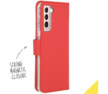Accezz Wallet Softcase Bookcase Samsung Galaxy S21 - Rood (Galaxy S21) Rood