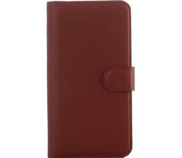 qMust Wiko Rainbow 4G Wallet Case - hoesje met stand - bruin