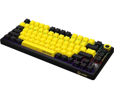 Lorgar Gaming keyboard KBP7075W Wireless 75% mech RGB Yellow (LRG-KBP7075W-YL)