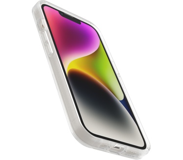 Otterbox OtterBox Symmetry Clear Case voor iPhone 14 Plus, Schokbestendig, Valbestendig, Dunne beschermende hoes, 3x getest volgens militaire standaard, Antimicrobieel, Clear, Geen retailverpakking