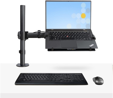 Startech.com Laptop Bureausteun, Monitor en Laptop Beugel, Schermen tot 34in (8kg) & Laptops (4.5kg), Gearticuleerde VESA Laptopsteun, Bureauklem/Doorvoertule