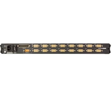 Aten 16-Poorts PS/2-USB VGA LCD KVM Schakelaar met Ketenverbinding Poort en USB Randapparatuur Ondersteuning