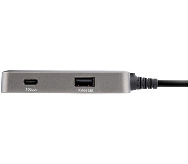 Startech.com USB C Multiport Adapter, USB Type-C naar 4K 60Hz HDMI 2.0, 100W Power Delivery Pass-through, 3-Port 10Gbps USB Hub, Compacte USB C Mini Dock, 25cm Kabel