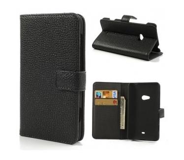 qMust Wallet Case met stand Nokia Lumia 625 (black)