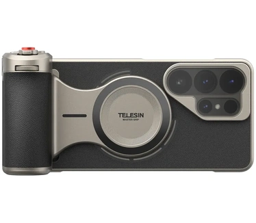 Telesin Master Grip voor Samsung S26 Ultra - Creator Combo met lamp en filter - Zwart