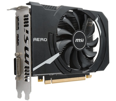 MSI GeForce GTX 1050 TI Aero ITX 4G OC