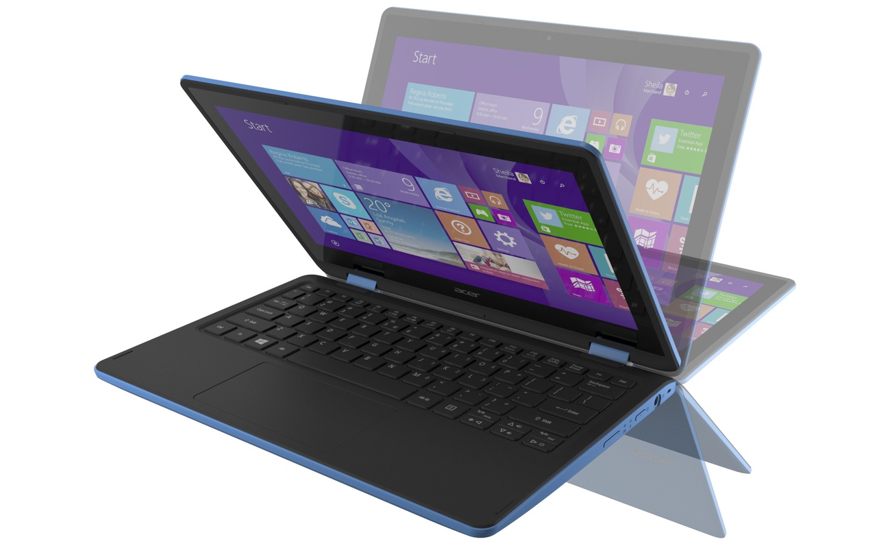 acer aspire laptop met omklapbaar 11