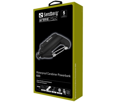 Sandberg Carabiner Powerbank IP67 6000