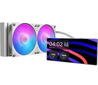 Cooler Master MasterLiquid Core LCD 6" 240 White ARGB