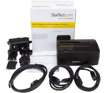 Startech.com Docking Station for 2.5 / 3.5" SATA Drives Zwart