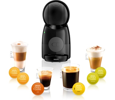 Krups NESCAFÉ® DOLCE GUSTO® PICCOLO XS KP1A3B HANDMATIGE KOFFIEMACHINE - ZWART/ANTRACIET