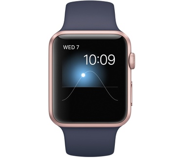 Apple Watch Series 1 (Sportbandje, 42mm) Rosé Goud (Blauw)