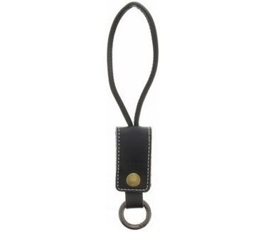 Remax Western Lederen Lightning Kabel met Hoesje (30cm) - Zwart
