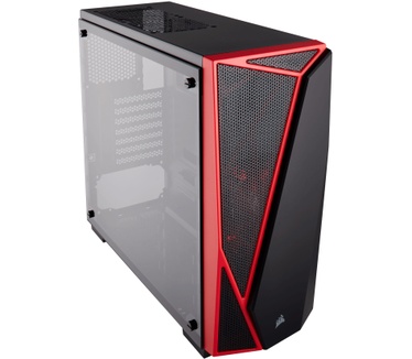 Corsair Carbide SPEC-04 Tempered Glass Zwart/Rood