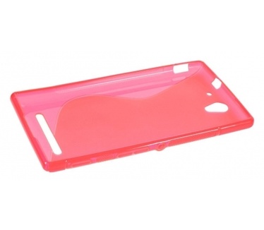 Kees S-line Gel Hoesje Sony Xperia C3 - Roze
