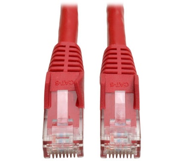 Tripp-Lite Cat6 Gigabit Snagless Molded Patch Cable (RJ45 M/M) - Red, 3-ft.