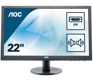 AOC E2260SWDAN Zwart