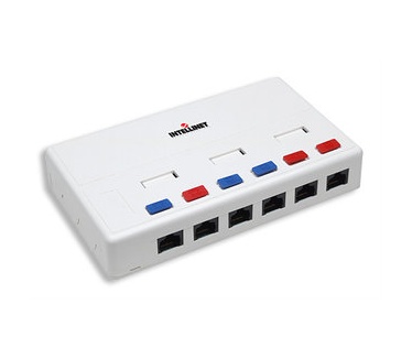 Intellinet Cat 5e Aansluitdoos (6 X UTP) Opbouw