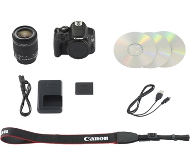 Canon EOS 100D + EF-S 18-55mm f/3.5-5.6 IS STM Zwart