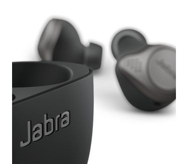 Jabra Elite 75t (draadloos laden) (Titanium, Zwart)