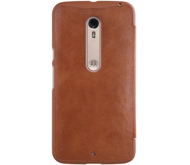 Nillkin Qin PU Leder Book Case voor Motorola Moto X Style - Bruin