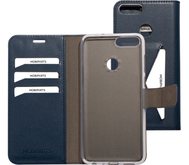 Mobiparts Classic Wallet Case Huawei P Smart (2018) Blue