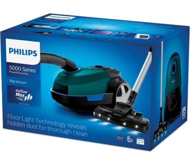 Philips Stofzuiger met zak, 99,9% stofopname, 900 W, 4 l
