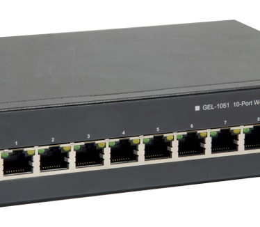LevelOne 10-Port Web Smart Gigabit PoE Switch, 8 PoE Outputs, 2 x Gigabit SFP, 70W