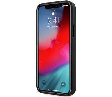 Guess Lizard Hard Case - Apple iPhone 12 Pro Max (6.7") - Zwart  Zwart
