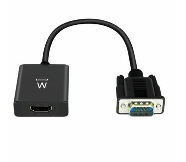 Ewent EW9866 Mini DisplayPort naar DisplayPort kabel, 2.0m Zwart