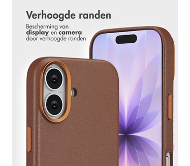 Accezz Leather Bookcase 2-in-1 met MagSafe