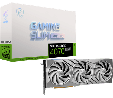MSI GeForce RTX 4070 SUPER 12G GAMING SLIM WHITE