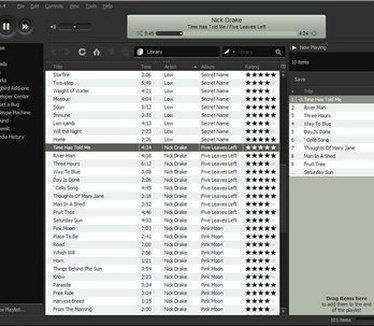 Songbird screenshot (410 pix)