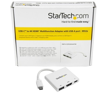 Startech.com USB-C multiport adapter met HDMI USB 3.0 poort 60W PD wit