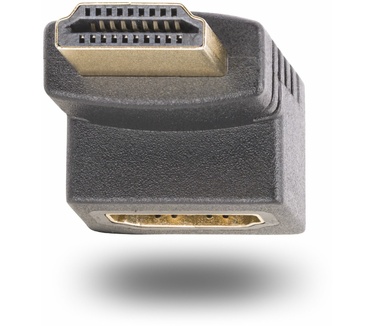 Startech.com Opwaartse HDMI 2.0 Adapter, Male naar Female, Verticale 90 Graden Haakse HDMI adapter, HDMI Port Saver, 4K 60Hz, High Speed HDMI Connector Extension, M/F