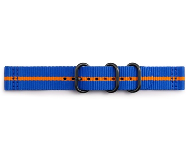 Samsung Gear Sport Premium Nato Armband Blauw/Oranje