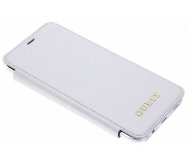 Guess Originele Transparante Iridescent Samsung Galaxy S8 Backcase - Zilver Wit