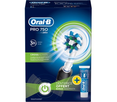 Oral-B Pro 750 Elektrische Tandenborstel + Pro-Expert Tandpasta 75 ml