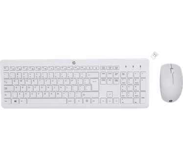 HP 230 draadloze muis- en toetsenbordcombo, Qwerty UK, Wit