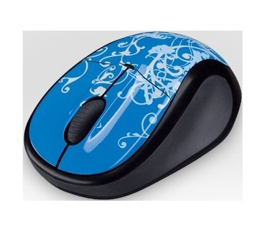 Logitech Wireless Mouse M305 (Blauw Gebloemd)