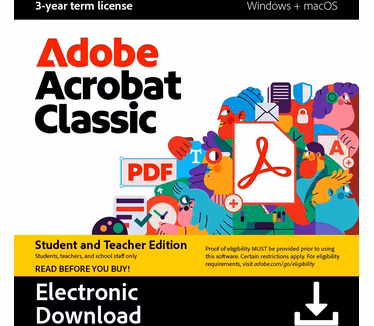 Adobe Acrobat Classic Student/Docent 3 Jaar