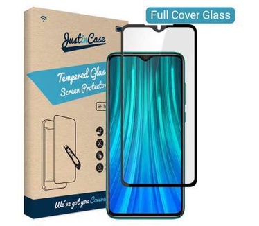 Just in Case Full Cover Tempered Glass Xiaomi Redmi Note 8 Pro Zwart