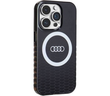 Audi IML Big Logo Back Case - Apple iPhone 14 Pro (6.1") - Zwart Zwart