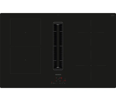 Siemens iQ300 Inductie kookplaat met ingebouwde dampkap 80 cm Opbouw zonder kader