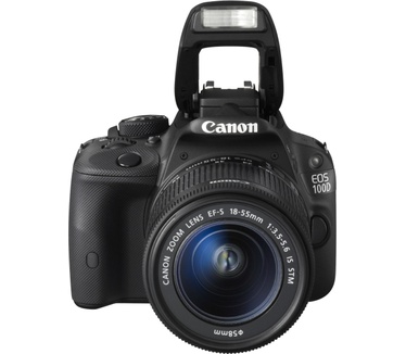 Canon EOS 100D + EF-S 18-55mm f/3.5-5.6 IS STM + extra accu Zwart