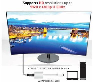 Club 3D DisplayPort to VGA Active Adapter Wit