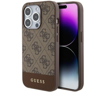 Guess 4G Stripe Back Case Apple iPhone 15 Pro Max (6.7") - Bruin Bruin