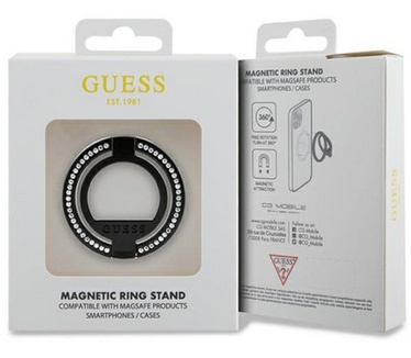 Guess Magnetic Ring Stand (geschikt voor Apple MagSafe) - Zwart