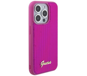 Guess Sequins Back Case - Apple iPhone 15 Pro (6.1") - Magenta Roze
